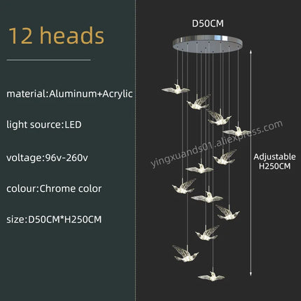 Lustre minimaliste en acrylique pour intérieur moderne — LZ4X9P