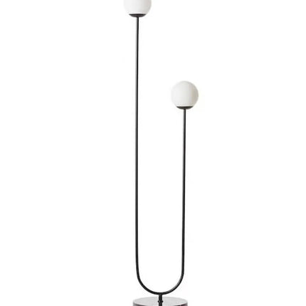 Lampadaire LED vertical en verre laiteux style nordique — LZ4X9P7