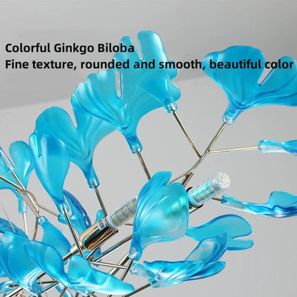 Lustre nordique Artpad avec feuilles en acrylique pour intérieur — LZ4X9M