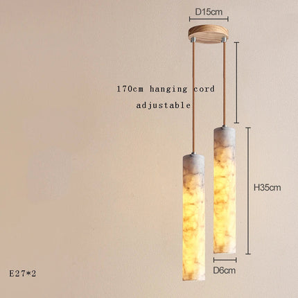 Suspension LED en marbre au design moderne et luxueux — LZ4X9P