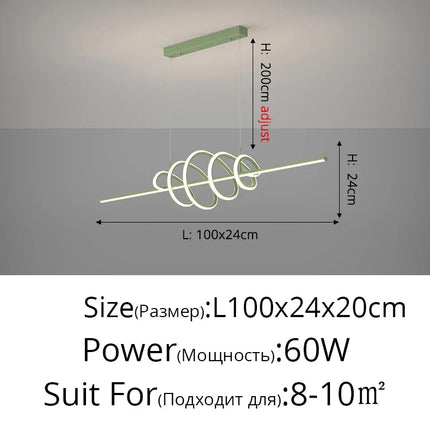 Lustre LED moderne pour éclairage intérieur élégant — LZ4X9P2
