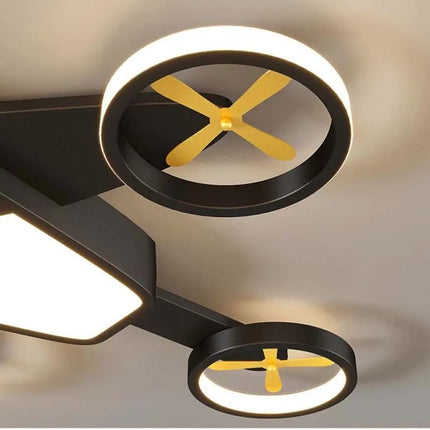 Plafonnier lumineux en forme d’avion pour chambre garçon — LZ4X9M