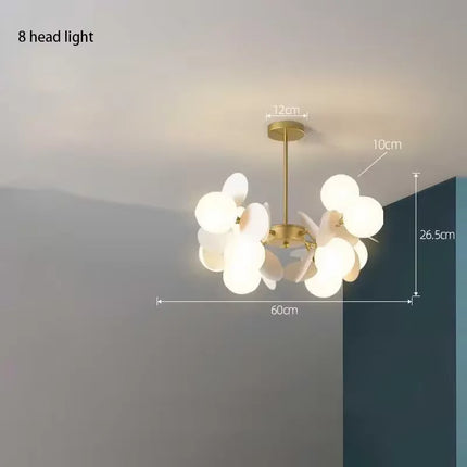 Lustre suspension moderne en verre design raisin doré — LZ4X9T