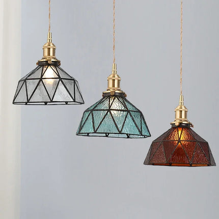 Lustre suspension en verre au design nordique pour intérieur moderne — LZ4X9P