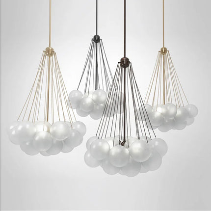 Suspension en verre au design nordique pour décoration intérieure de luxe — LZ4X9T2