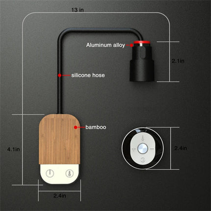 Lampe de chevet LED nordique rechargeable avec télécommande réglable — LZ4QJ7