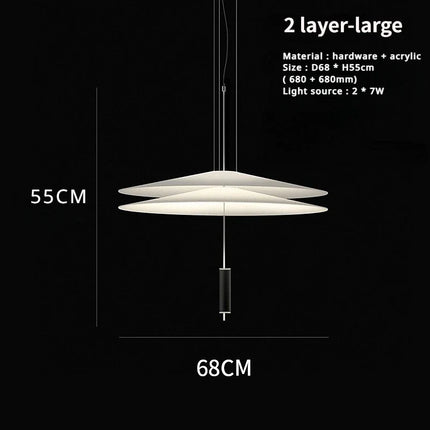 Lustre LED moderne forme soucoupe volante pour décoration intérieure — LZ4X9T