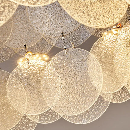 Plafonnier LED en acier inoxydable et verre pour intérieur moderne — LZ4X9Q