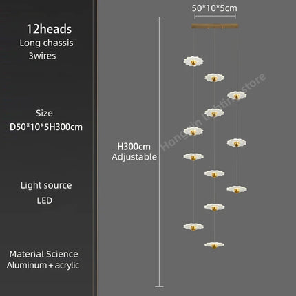 Lustre LED moderne pour intérieur élégant et contemporain — LZ4X9P