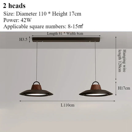 Lustre suspension nordique moderne avec éclairage LED intégré — LZ4X9T2
