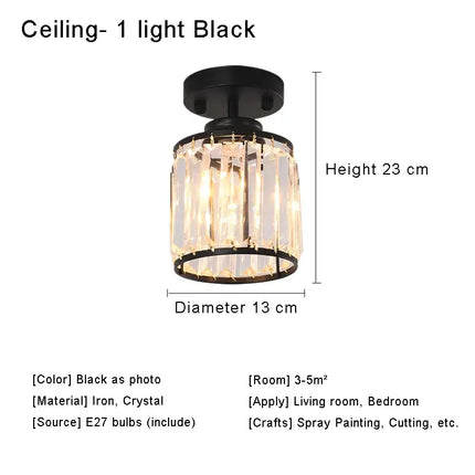 Lustre en cristal pour éclairage intérieur moderne et élégant — LZ4D9X