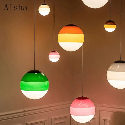 Suspension en verre au style nordique pour intérieur moderne — LZ4X9T