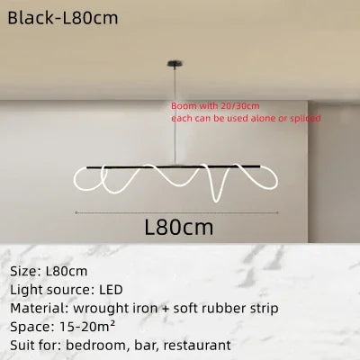 Lustre suspendu rond LED style nordique pour salon et hôtel — LZ4XJ9