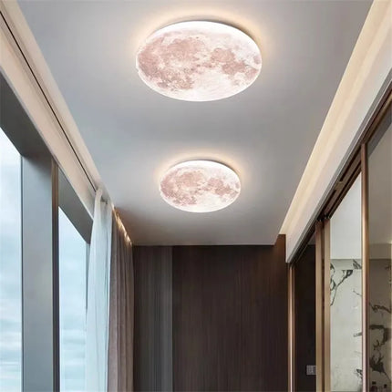 Plafonnier créatif en forme de lune pour ambiance romantique en chambre — LZ4G7X2