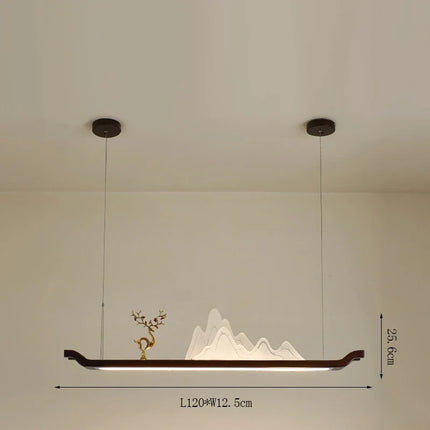 Suspension en bois style chinois pour ambiance zen économique — LZ4X9JQ
