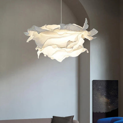 Lustre LED minimaliste en papier pour éclairage intérieur DIY — LZ4X9P2