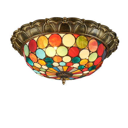 Plafonnier LED vitrail classique pour éclairage intérieur décoratif — LZ4X9Q2