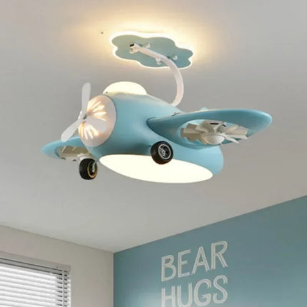 Plafonnier ventilateur électrique au design moderne pour chambre d'enfants — LZ4X9T