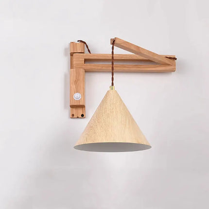 Applique murale pliable en bois style japonais nordique — LZ4X9T2