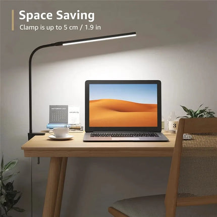 Lampe de bureau LED pliable à clip avec protection oculaire, 3 modes, 10 intensités — LZ4X9T1