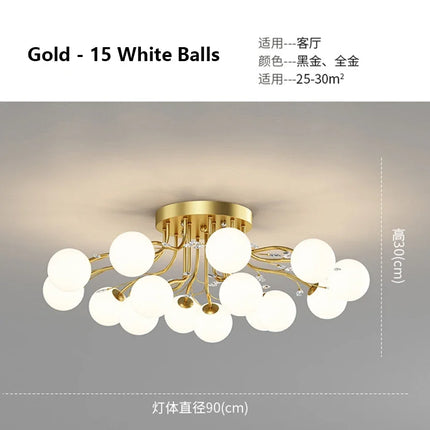 Lustre en verre cristal au design moderne pour intérieur — LZ4X9P2