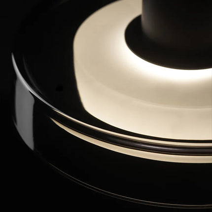 Suspension ronde en verre avec fil réglable pour intérieur — LZ4G7XQ