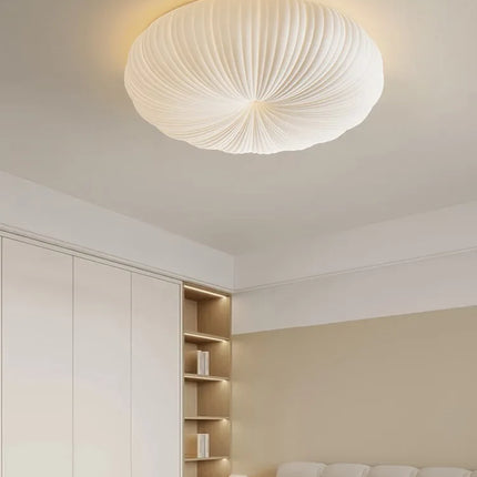 plafonnier led moderne abat jour citrouille luminaire à intensité variable
