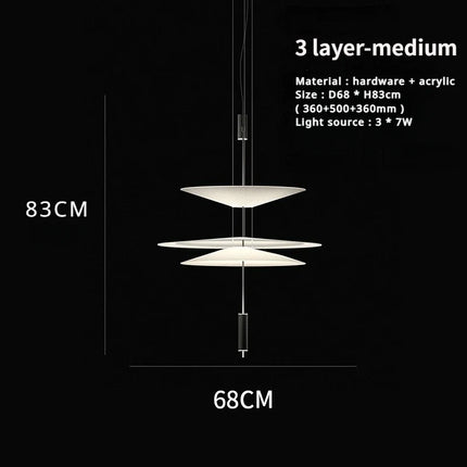 Lustre LED moderne forme soucoupe volante pour décoration intérieure — LZ4X9T