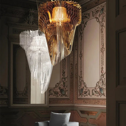 Lustre acrylique design italien créatif modèle villa — LZ4X9P