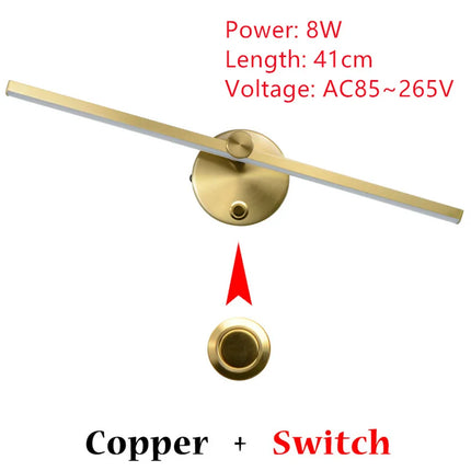 Applique murale LED minimaliste rotative et ajustable — LZ4X9T2