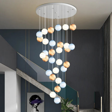 Lustre boule colorée pour éclairage moderne et élégant — LZ4G7Q2