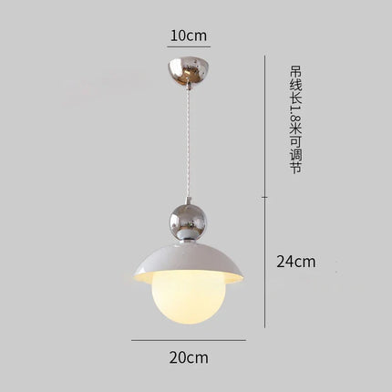 Lustre boule en verre lumineux pour intérieur élégant — LZ4X9P2