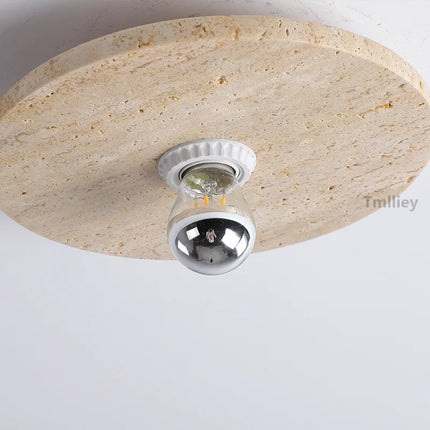 applique murale rétro en pierre naturelle avec éclairage led