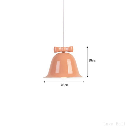 Suspension moderne en forme de cloche avec nœud décoratif — LZ4XJ9