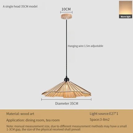 Suspension rétractable en bois à bascule pour intérieur — LZ4P9XQ