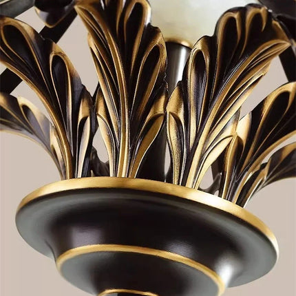 Lustre suspension vintage industriel en cuivre style nordique — LZ7D4Q