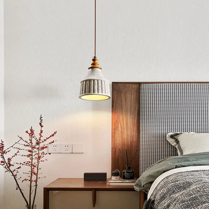 Suspension minimaliste en béton style wabi-sabi pour intérieur moderne — LZ4X9P