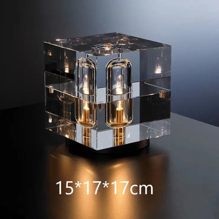 Lampadaire nordique post-moderne en cristal doré LED — LZ4X9M