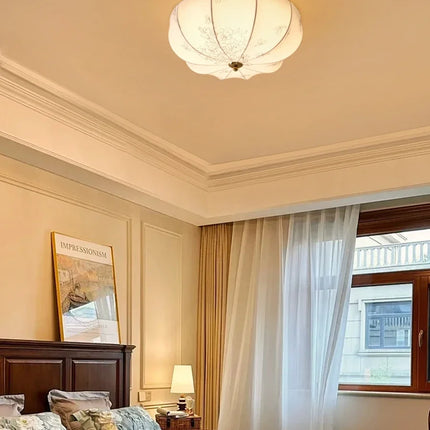 Lustre suspension moderne nordique en tissu pour intérieur élégant — LZ4P9XQ
