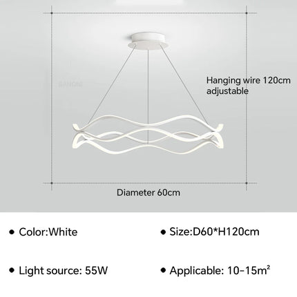 Suspension LED moderne pour décoration intérieure élégante et luxueuse — LZ4X9P