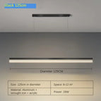 Noir 125cm / Blanc chaud (noRC)