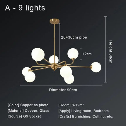 Lustre suspension LED au design nordique moderne — LZ4P9X