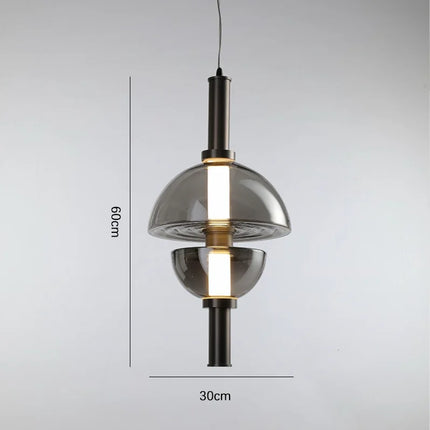 lustre en verre design nordique pour espace moderne