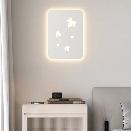 Applique murale métallique à intensité variable motif feuilles d’érable — LZ4QJ7