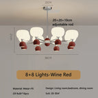 16 lumières rouges / Lumière chaude