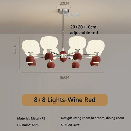 lustre led moderne haut bas éclairage intérieur suspendu