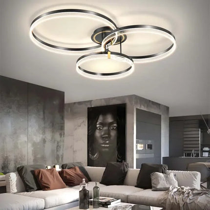 Lustre moderne en acrylique avec LED pour décoration luxueuse — LZ4X9P2