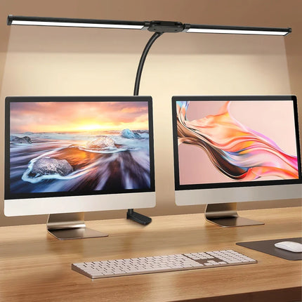 Lampe de bureau LED à double tête orientable — LZ4X9P2