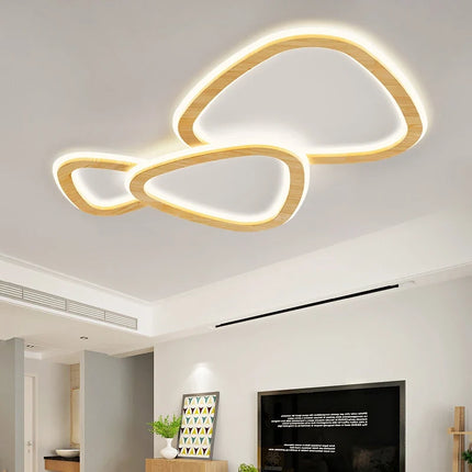 Lustre en bois au design minimaliste créatif — LZ4X9T2