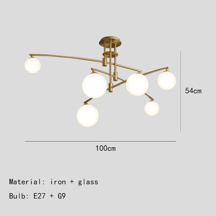 Lustre suspension en métal et verre pour cuisine — LZ4M9Q2